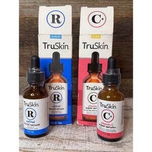 Set Of 2 TruSkin Retinol + Vitamin C Serums 1 fl oz Each – New | MSRP = $58